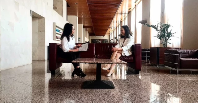 Thursday. National Auditorium. @anavazquezsilvacompositora and Alicia Díaz de la Fuente giving their all for our #reveladasproject