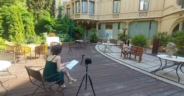 Última sesión de #reveladasproject, esta vez con @anavazquezsilvacompositora como entrevistada y @pilarriusfortea como entrevistadora, en @sgae.es. qué bonito nos esta quedando.